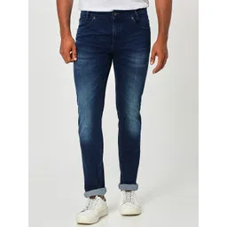 Mufti Men Mid Rise Slim Fit Clean Look Heavy Fade Stretchable Jeans-picture-32