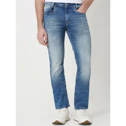 Mufti Men Mid-Rise Slim Fit Heavy Fade Stretchable Jeans-picture-17