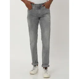 Mufti Men Mid-Rise Slim Fit Low Distress Heavy Fade Stretchable Jeans-picture-25