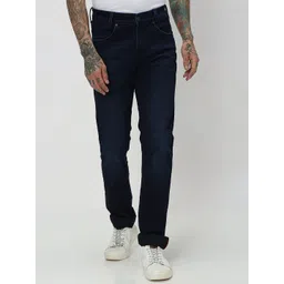 Mufti Men Narrow Light Fade Stretchable Cuffed Hem Jeans-picture-10