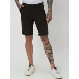 Mufti Men Olive Green Slim Fit Shorts-picture-38