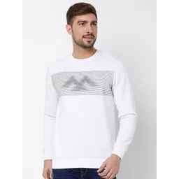 Mufti Men Plus Size Striped Cotton Sweatshirt-picture-29
