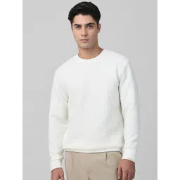 Mufti Men Self Design Round Neck Long Sleeves Pullover Sweatshirt-picture-18