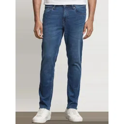 Mufti Men Skinny Fit Mid-Rise Light Fade Stretchable Cotton Jeans-picture-14