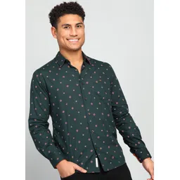 mufti Men Slim Fit Printed Spread Collar Casual Shirt-picture-11