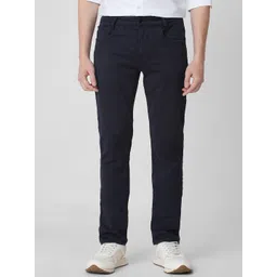 mufti Men Slim Mid Rise Maroon Jeans-picture-11