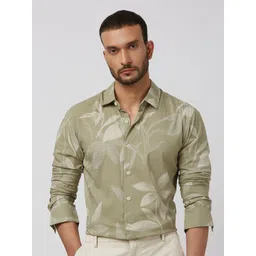 Mufti Men Spread Collar Cotton Slim Fit Casual Shirt-picture-41