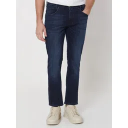Mufti Men Straight Fit Light Fade Clean Look Whiskers & Chevrons Stretchable Jeans-picture-42