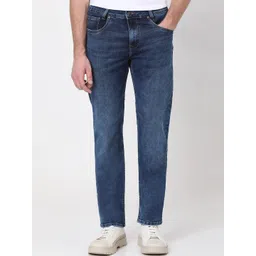 Mufti Men Straight Fit Light Fade Stretchable Jeans image 1