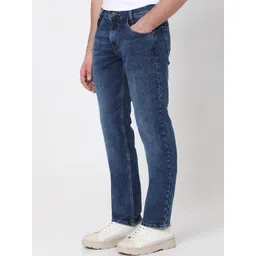 Mufti Men Straight Fit Light Fade Stretchable Jeans image 2