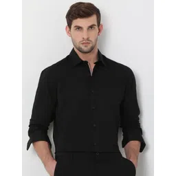 Mufti Slim Fit Spread Collar Cotton Casual Shirt-picture-24