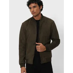 Mufti Stand Collar Bomber Jacket-picture-29