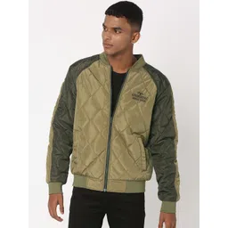 Mufti Stand Collar Quilted Jackets-picture-30