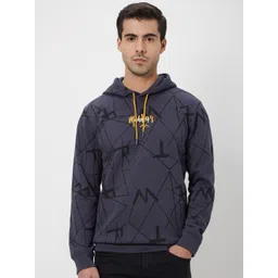 Mufti Typography Printed Hooded Cotton Pullover Sweatshirt-picture-18