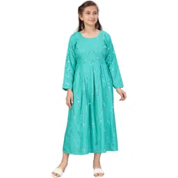 Muhuratam Girls Cotton A-Line Dresses-picture-20