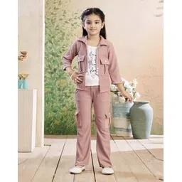 muhuratam Girls Graphic Pants with Top-picture-11