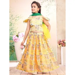 Muhuratam Girls Printed Beads and Stones Ready to Wear Lehenga Choli-picture-14