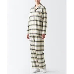 muji Relaxed Fit Side Seamless Flannel Pyjamas-picture-53