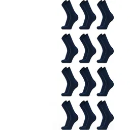 MUKHAKSH 12 pairs kids-Unisex Blue Socks-picture-19