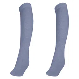 MUKHAKSH Girls Pack of 2 Cotton Knee Length Socks-picture-34