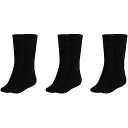 mukhaksh (Pack of 3 Pairs = 6 Socks Women Girls Cotton Terry Running Sports Athletics Cricket Badminton Basketball Football Tennis Yoga Skiing Camping & Hiking Soccer Cycling Calf Length Socks-picture-53
