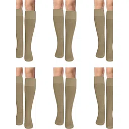 MUKHAKSH Unisex Beige Socks-picture-19