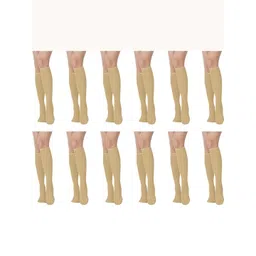 MUKHAKSH Unisex Beige Socks-picture-50