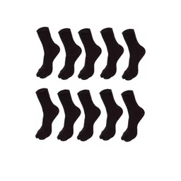 MUKHAKSH Unisex Black Socks image 1