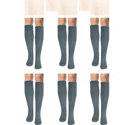 MUKHAKSH Unisex Grey Socks-picture-54