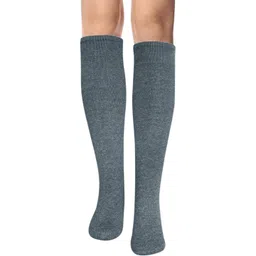 MUKHAKSH Unisex Winter Dark Grey Knee Length Socks-picture-10