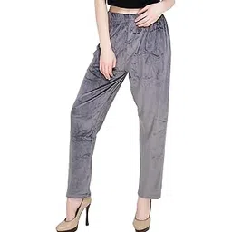 mukhaksh Women's & Girl's Wool & Velvet Plain/Solid Lounge Pant Pack of 1-picture-11