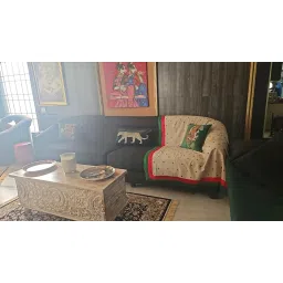 Mukund Craft House Solid Wooden White Carved Storage Trunk for Living Room, Bedroom & Home image 1