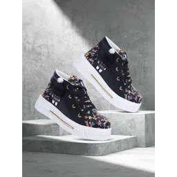 MUKUNDU Unisex Kids Printed PU Sneakers-picture-14