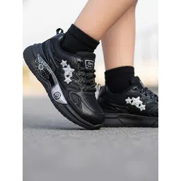 MUKUNDU Unisex Kids Textured PU Sneakers-picture-13