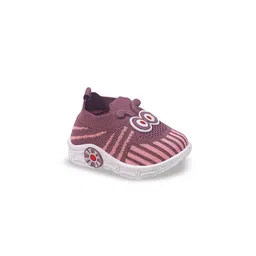 MUKUNDU Unisex Kids Woven Design PU Slip-On Sneakers image 2
