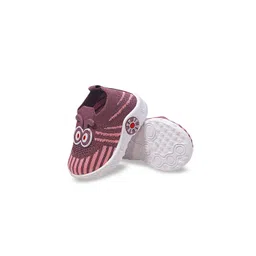 MUKUNDU Unisex Kids Woven Design PU Slip-On Sneakers image 3