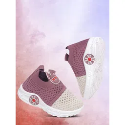 MUKUNDU Unisex Kids Woven Design PU Sneakers-picture-11