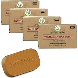 multani Mitti Ayurvedic Handmade panchgavya body ubtan | Natural | Skincare Soap | Chemicals Free Soap| Multani Mitti Soap - 100 gm Each (Pack of 4)-picture-44