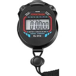 Multi-Function Professional Chronograph Timer Stop Watch Sportwatch - Black-image-47