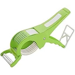 Multi Function Vegetable Slicer Cutter with Peeler for Cucumber, Carrot, Potato Salad Kitchen Cutting Tool. (Pack of 1)-image-4