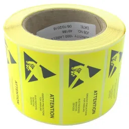 MULTICOMP PRO Pre Printed Labels LABELS, ESD CAUTION, YELLOW, 75X38MM, 055-0003-picture-13