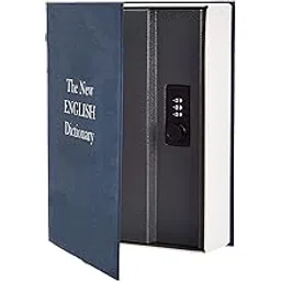 Multipropose Book Safe Metal Dictionary Book Type Hidden Vault Box - Money Cash Locker Jewellery Home Safe Box - Hidden Secret with Numeric Locker (Random)-picture-27