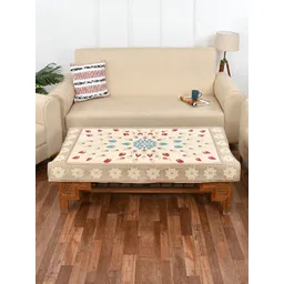 MULTITEX Beige Floral Anti-Slip 4 Seater Table Cover-picture-20