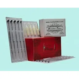 Mumbai Tattoo Katana Premium Red Combo Pack | 5RS Tattoo Needles & 5RT Tips (Pack of 50) | Sterilized Round Shader Tattoo Supplies for Professional Use-picture-55