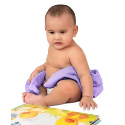 Mumma's Touch Organic Bamboo Baby Bath Towel - Magenta - Pack of 1-picture-23