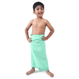Mumma's Touch Organic Bamboo Kids Bath Towel - Green - Pack of 1-picture-19