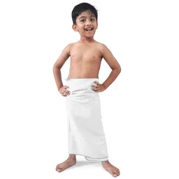 Mumma's Touch Organic Bamboo Kids Bath Towel - White - Pack of 1-picture-24