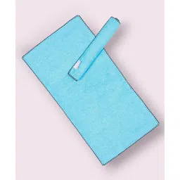 Mumma's Touch Organic Bamboo Woven Pack Of 2 Solid Sports Towels - Aqua Blue-picture-25