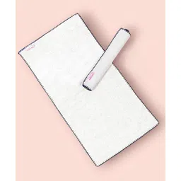 Mumma's Touch Organic Bamboo Woven Pack Of 2 Solid Sports Towels - White-picture-11