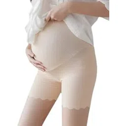 munaafi Women Under Dress Nylon/Spandex Pregnancy Short Leggings Yoga Maternity Shorts Over The Belly-picture-32